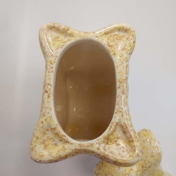 Dog Biscuit Bone Shaped Ceramic Puppy Biscuit Cookie Jar - Picture 6 of 10